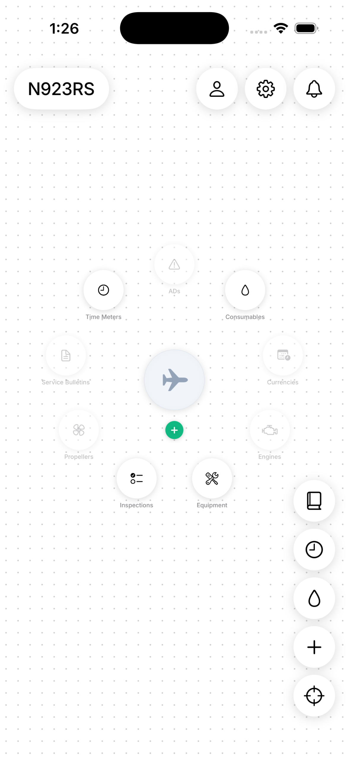 Hanger Hawk app screenshot